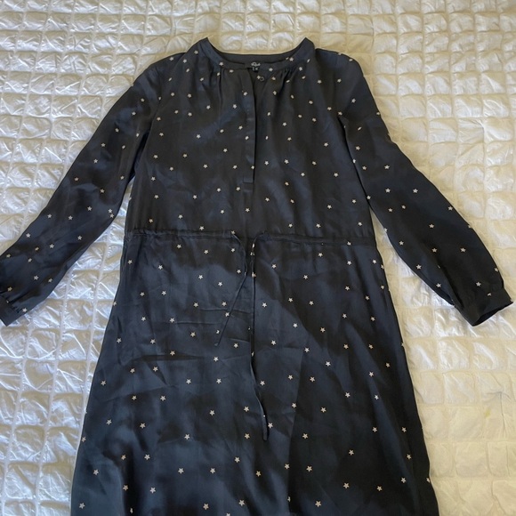 Rails black haha twinkle star silk mini dress with drawstring waist - Picture 3 of 9